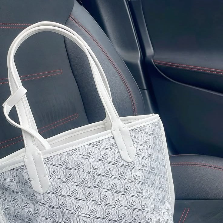 Goyard Tote Bag - White (Mini) (Copy)