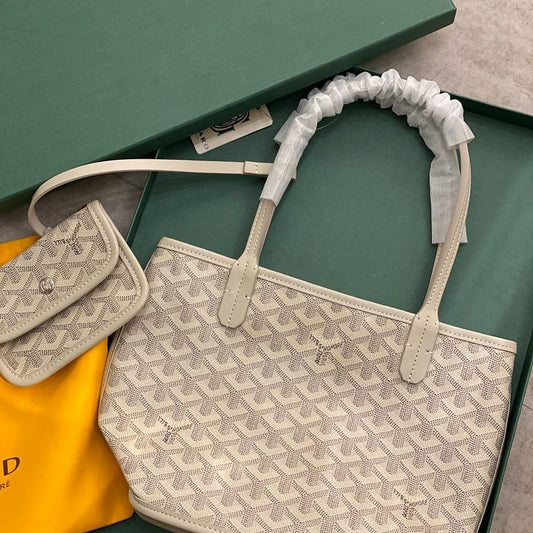 Goyard Tote Bag - White (Mini) (Copy)