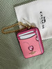 Coach Zip Card Case (Pink Cherry)