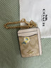 Coach Zip Card Case in Signature Canvas (Cream)