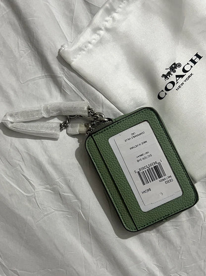 Coach Zip Card Case (Olive)