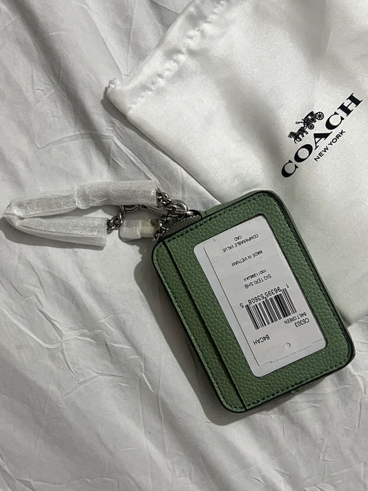 Coach Zip Card Case (Olive)