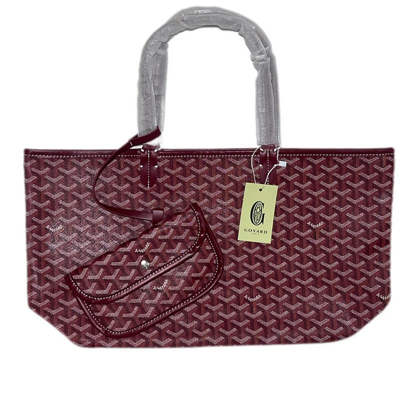 Goyard Tote Bag – Burgundy (Large)