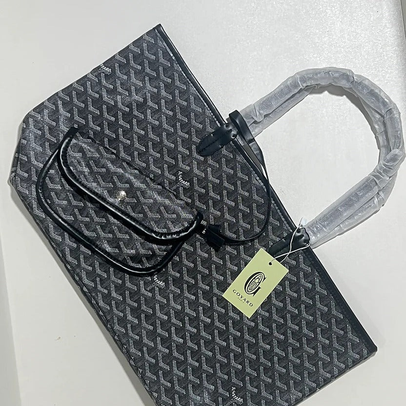 Goyard Tote Bag – Black (Large)