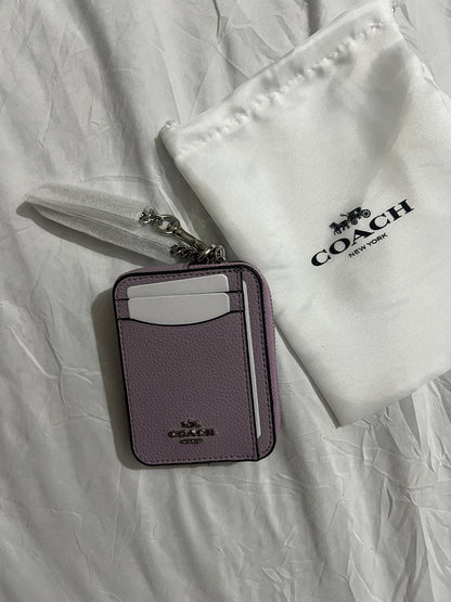 Coach Zip Card Case (Lilac)