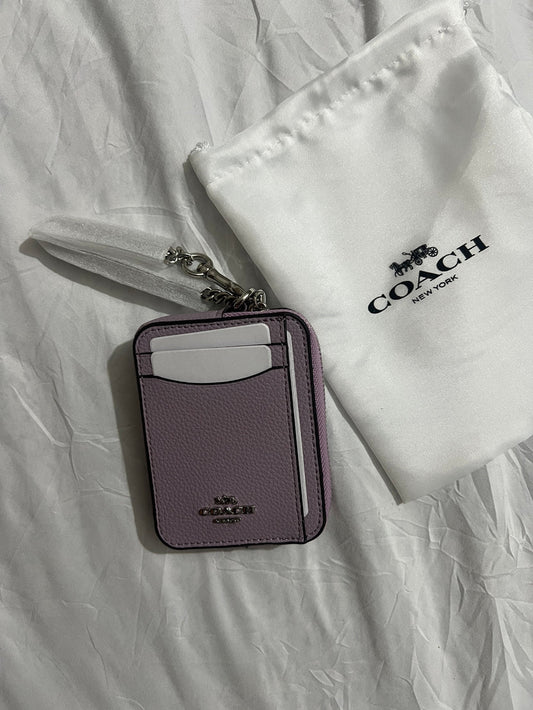 Coach Zip Card Case (Lilac)