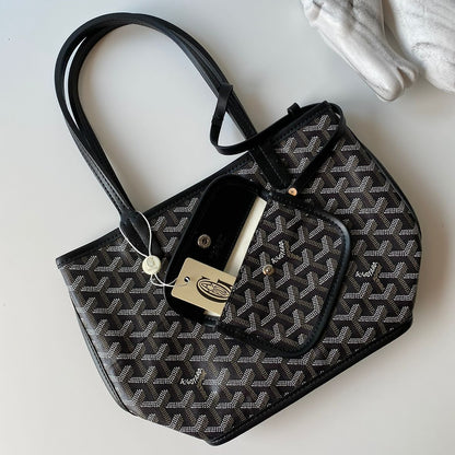 Goyard Tote Bag - Black (Mini)