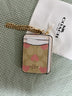 Coach Zip Card Case in Signature Canvas with Heart Printed (Off White)