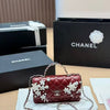 Chanel Floral Bag (Burgandy)
