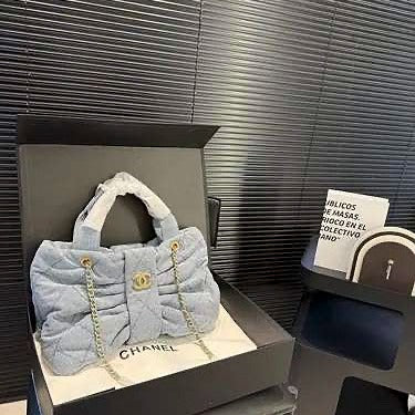 Chanel Bow Bag (Light Blue)