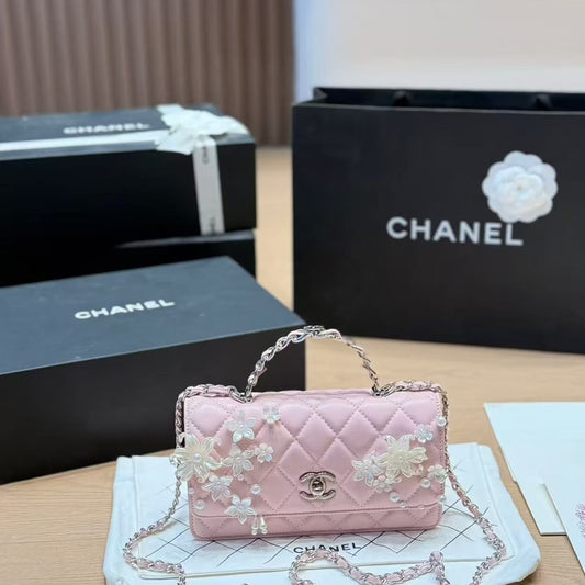 Chanel Floral Bag (Light Pink)