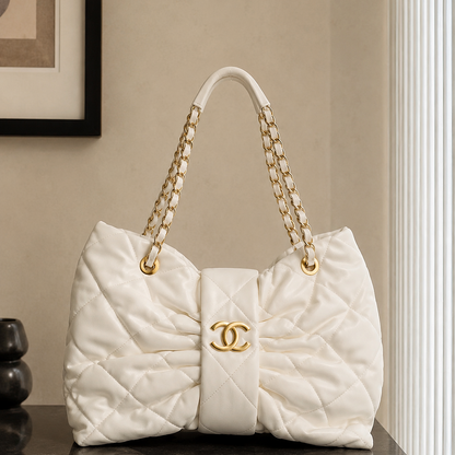 Chanel Bow Bag (White Color)