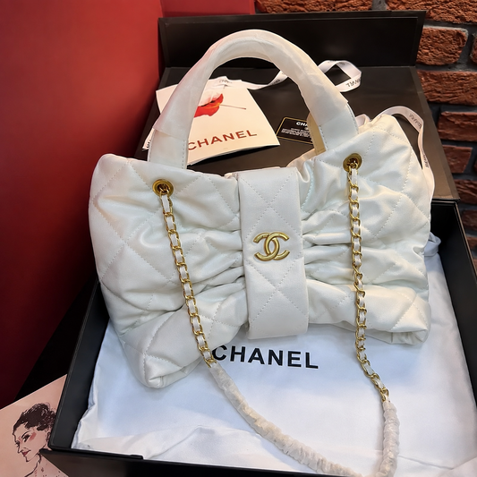Chanel Bow Bag (White Color)