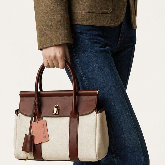 Loro Piana Loom Bag (Beige Brown)