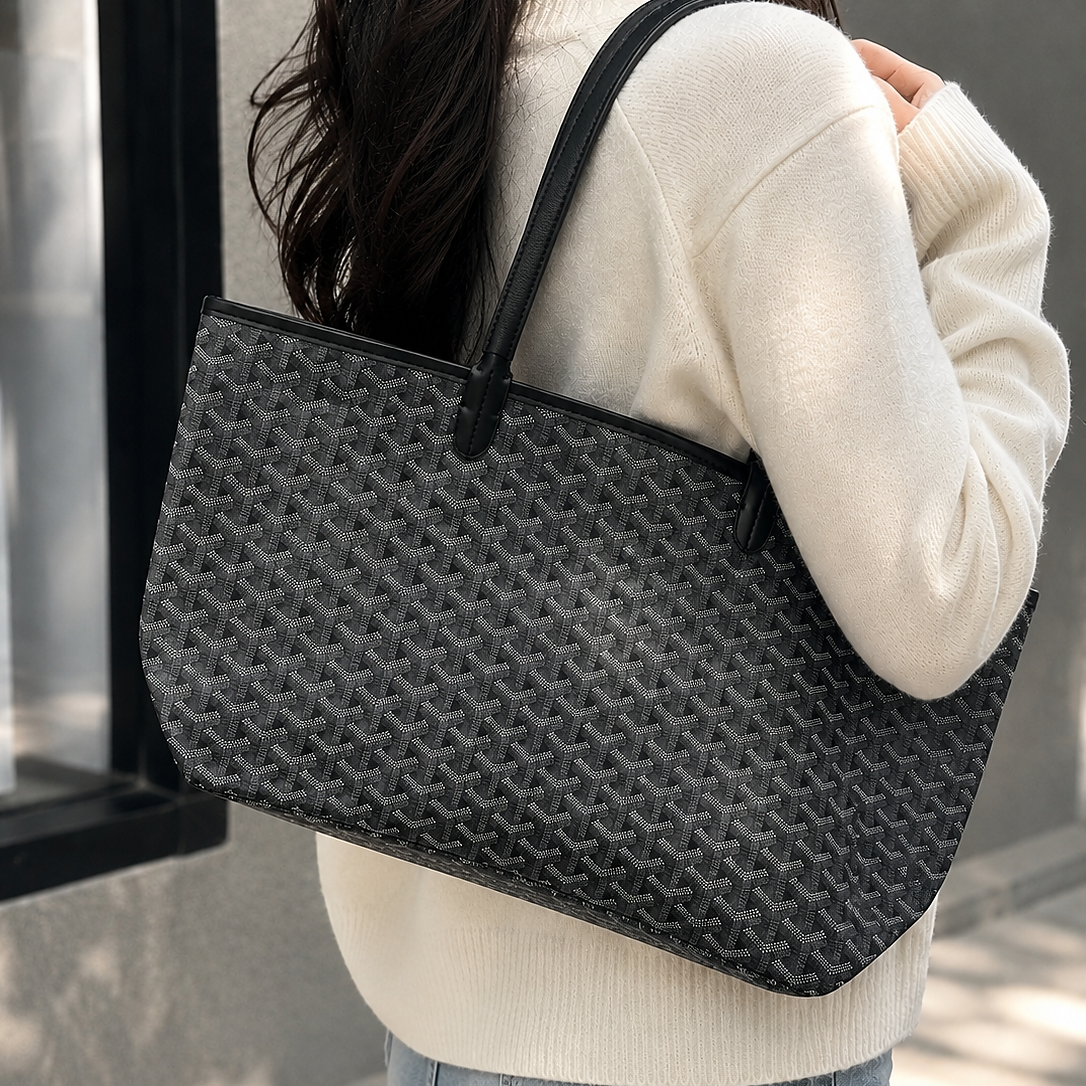 Goyard Tote Bag – Black (Large)