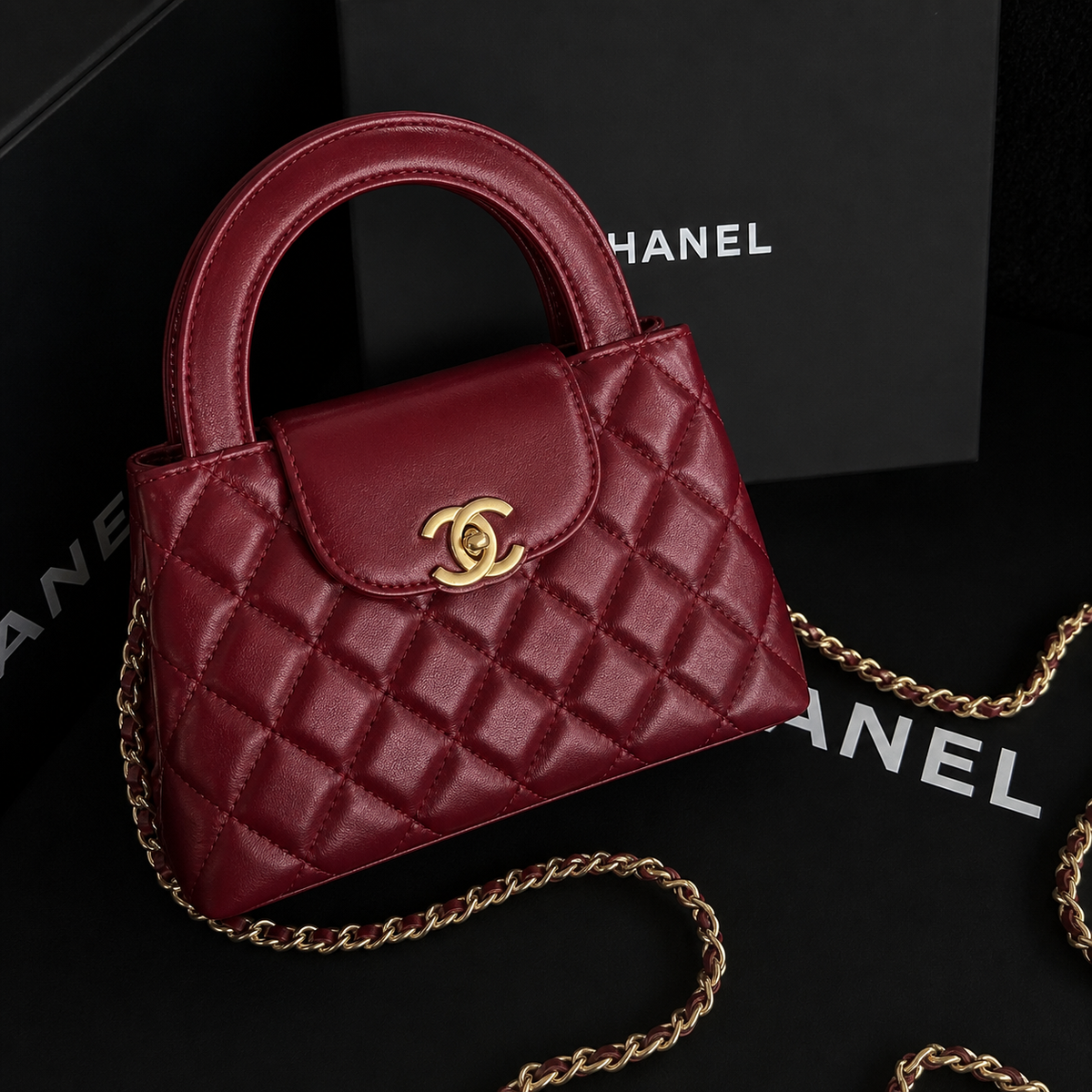 Chanel Small Kelly Bag (Burgundy)