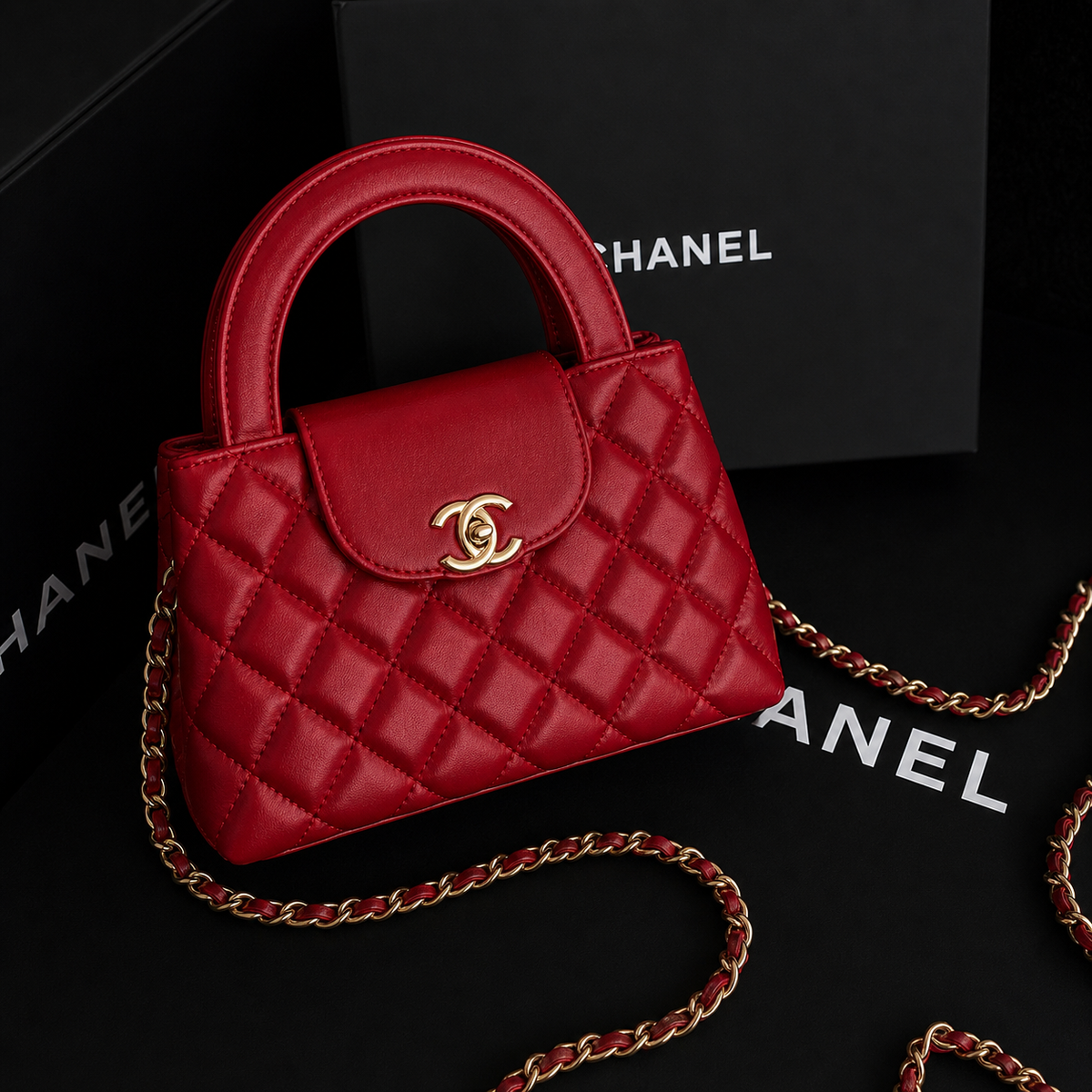 Chanel Small Kelly Bag (Red)