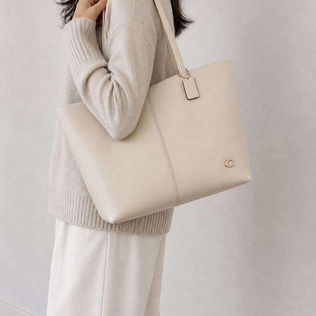 Coach North Tote Bag (White)