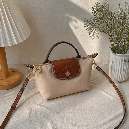 Longchamp Mini Crossbody Bag (Beige)