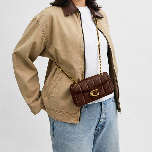 Coach Quilted Tabby Bag (Brown)