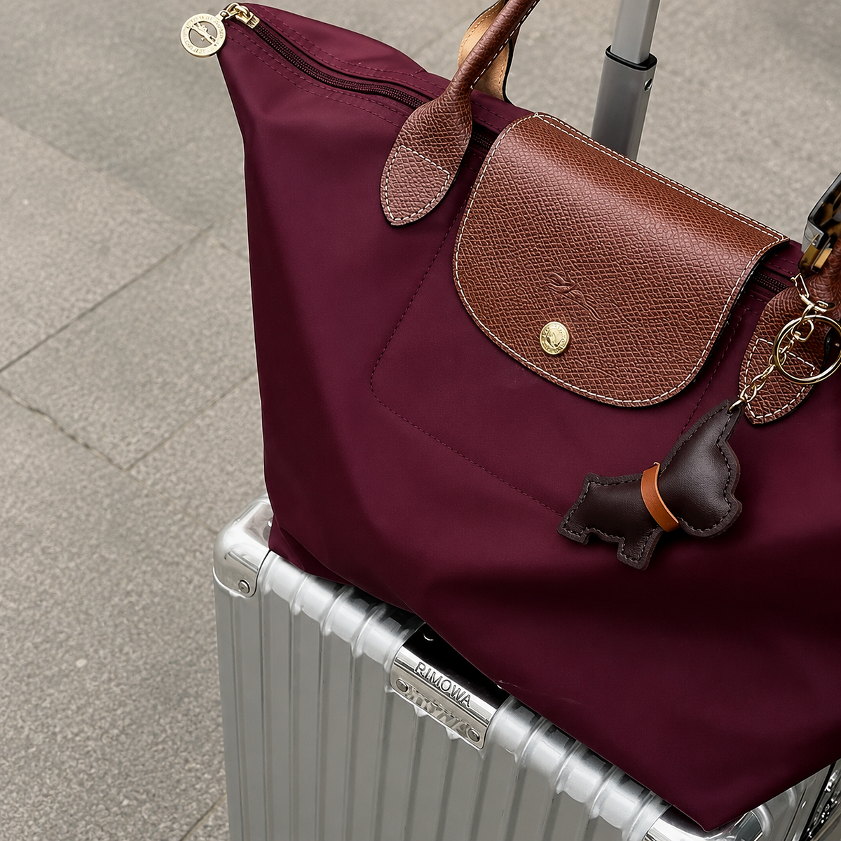 Longchamp Tote Large (Burgundy)