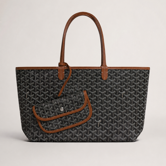 Goyard Tote Bag - Black Brown (Large)
