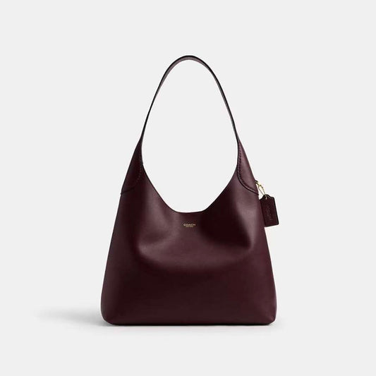 Coach Brooklyn 28 Leather Shoulder Bag (Burgandy)