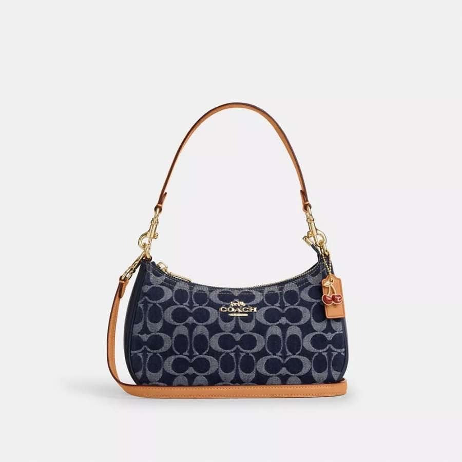 Coach Teri Shoulder Bag (Blue)