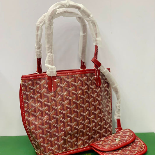 Goyard Tote Bag - Maroon (Mini)
