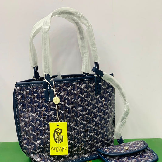 Goyard Tote Bag - Navy Blue (Mini)
