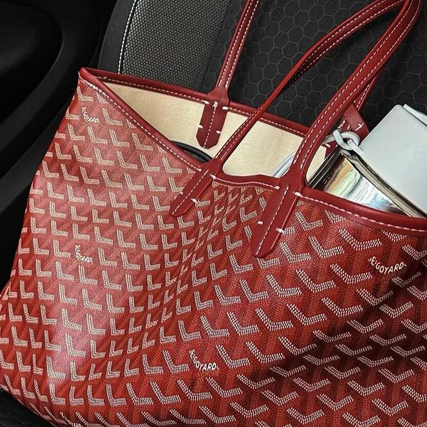 Goyard Tote Bag-Red (Large)