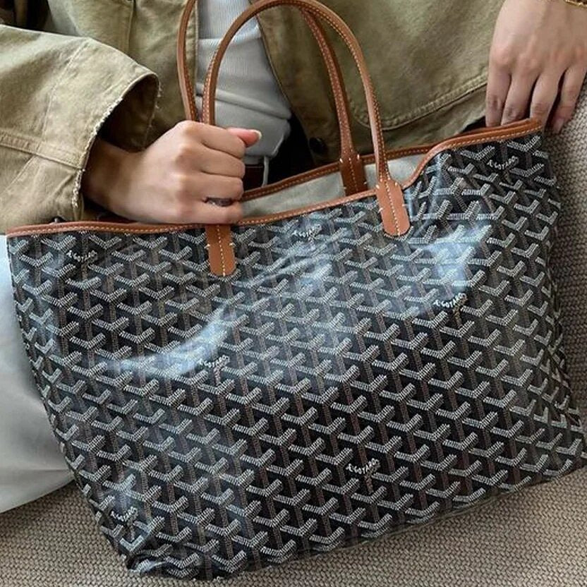 Goyard Tote Bag - Black Brown (Large)