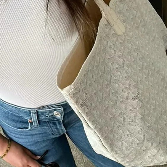 Goyard Tote Bag -White (Large)