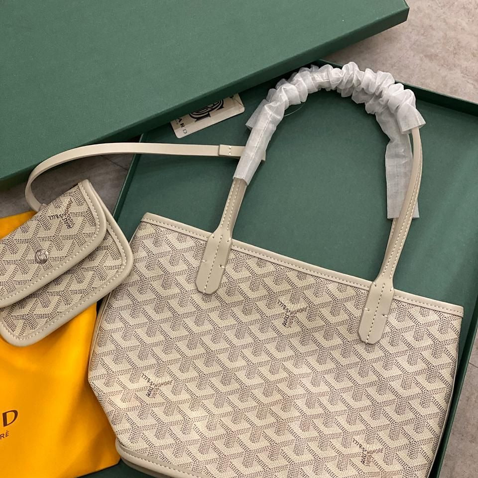 Goyard Tote Bag - White (Mini) (Copy)