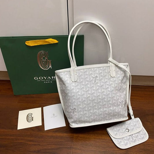 Goyard Tote Bag - White (Mini) (Copy)