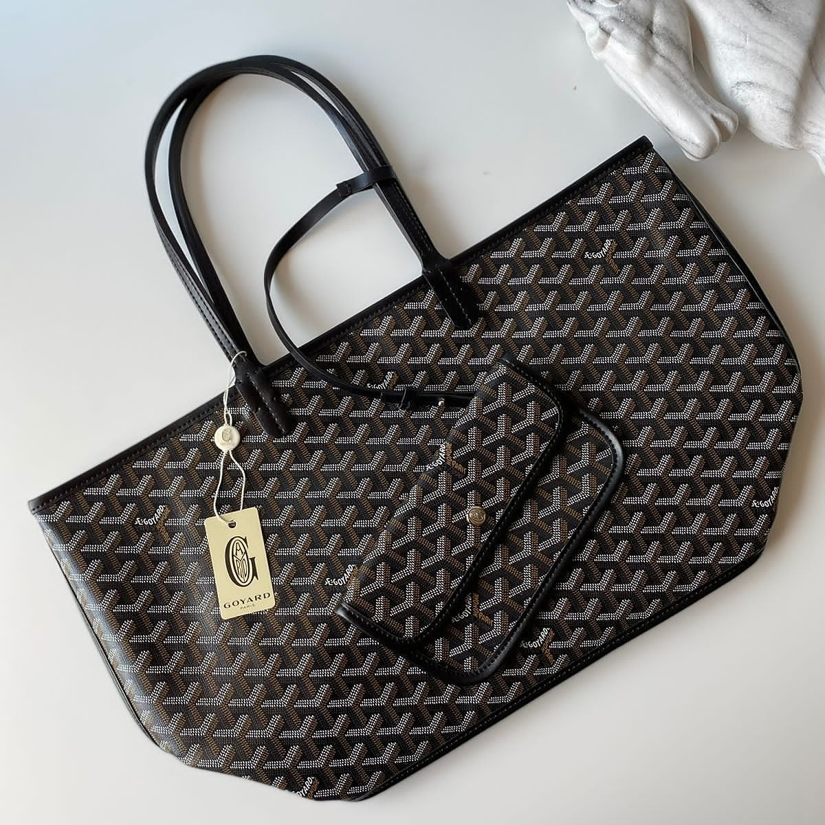 Goyard Tote Bag – Black (Large)