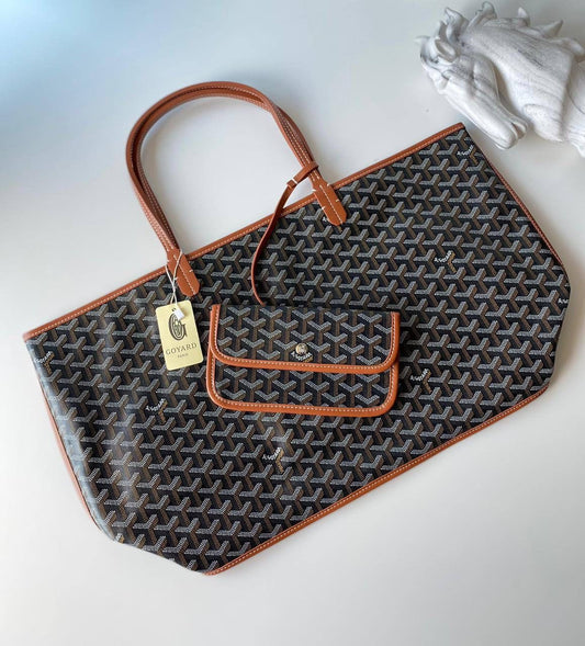 Goyard Tote Bag - Black Brown (Large)