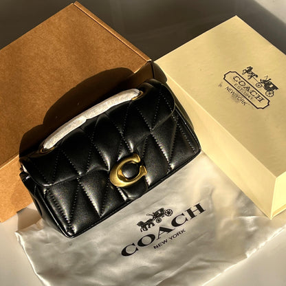 Coach Quilted Tabby Bag (Black)