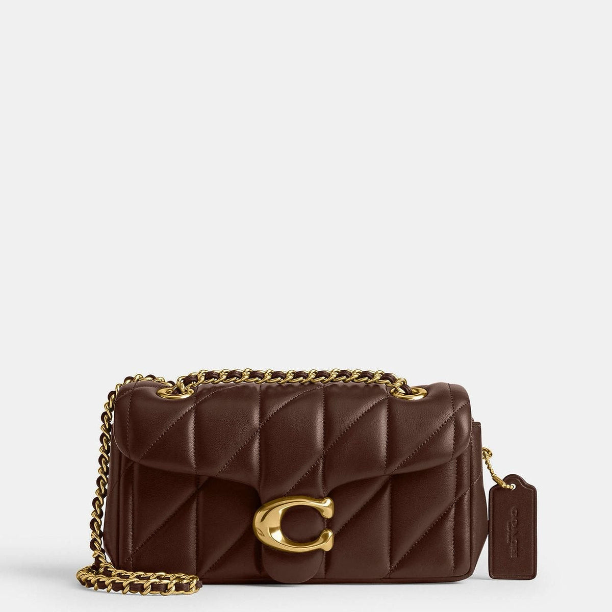 Coach Quilted Tabby Bag (Brown)