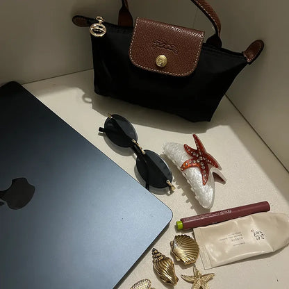 Longchamp Mini Crossbody Bag (Black)