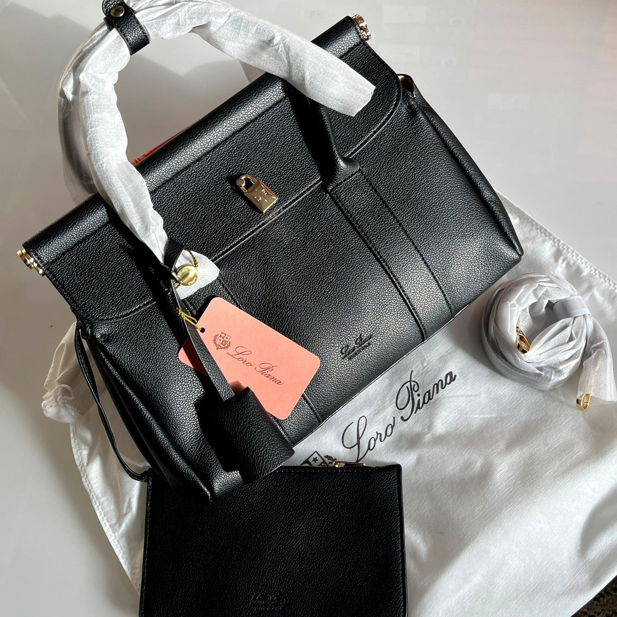 Loro Piana Loom Bag (Black)