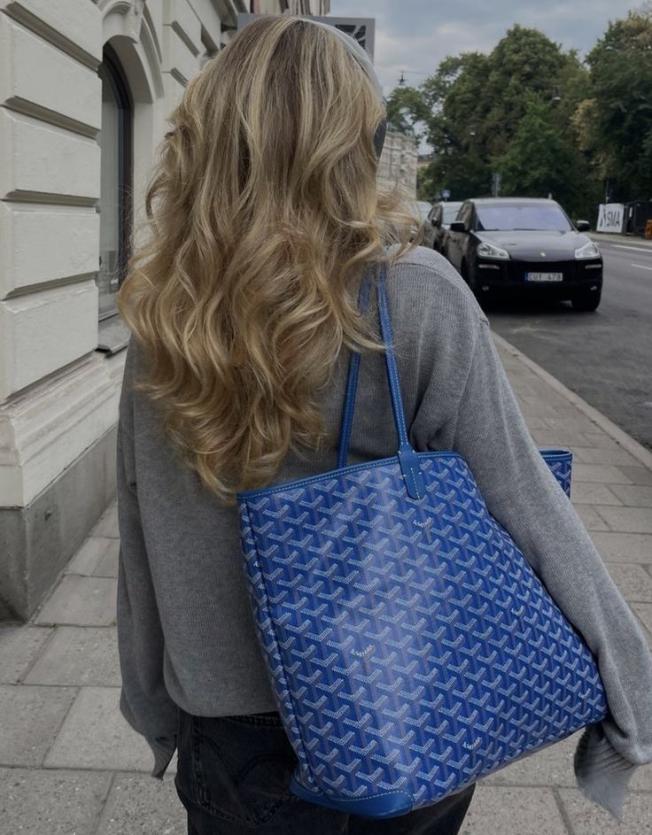Goyard Tote Bag – Royal Blue (Large)